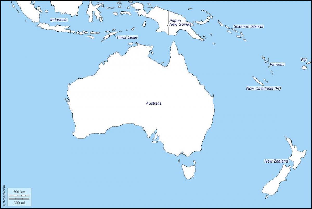скреч карта на Австралия и Нова Зеландия