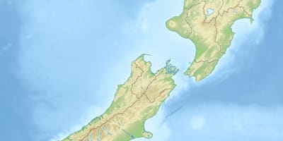 Нова Зеландия функции на физическата карта