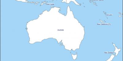 Скреч карта на Австралия и Нова Зеландия