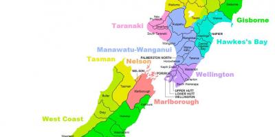 Нова Зеландия е район на картата